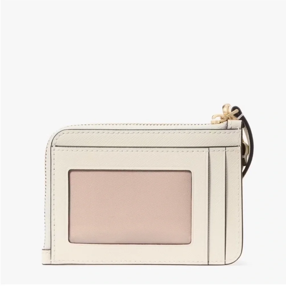 Kate Spade Cream and Red Heart Wristlet Wallet